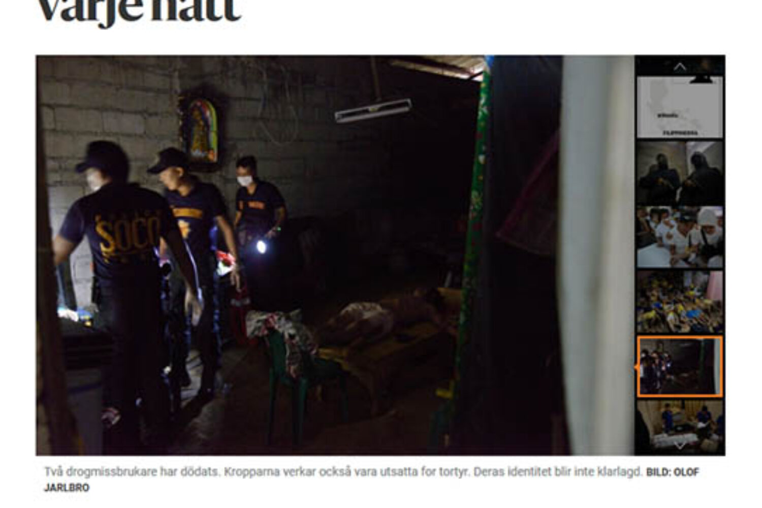 Reportage Drugwar in the Philippines in HBL